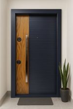 Gray Oak Model MDF Security Door