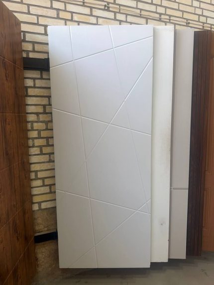 درب داخلی MDF خارجی با روکش PVC وکیوم سفید
